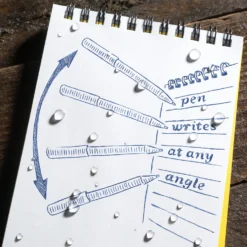 Rite In The Rain Weatherproof Metal Clicker Pen - Blue Ink -Outdoor Sports Equipment Store pen any angle blu scaled