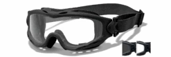 Wiley X Spear Goggle 2 Lens Pack ~ Smoke Grey - Clear With Matte Black Frame