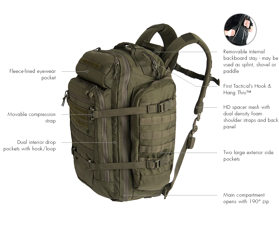 First Tactical Specialist 3-Day Backpack 10 First Tactical Specialist 3-Day Backpack - Image 10