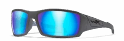 Wiley X Twisted - Captivate Polarized Blue Mirror With Matte Graphite Frame