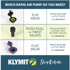 Klymit Klymaloft Regular Sleeping Pad -Outdoor Sports Equipment Store thumbnail KlymitAirPumpsandValves 8acea346 700a 463e 9899 810e521c14fc