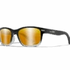 Wiley X Helix - Captivate Polarized Bronze Mirror With Gloss Black To Crystal Frame