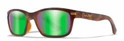 Wiley X Helix - Captivate Polarized Green Mirror With Gloss Demi Frame