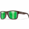 Wiley X Ovation - Captivate Polarized Green Mirror With Matte Wood Grain Frame